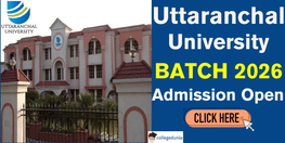 Uttaranchal University Admission 2026 27 Open